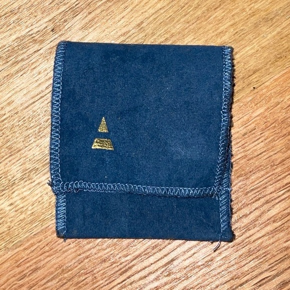 Adina Reyter Diamond Triangle Drop Earrings - 14K Gold & Silver Earrings + Pouch - Picture 7 of 9